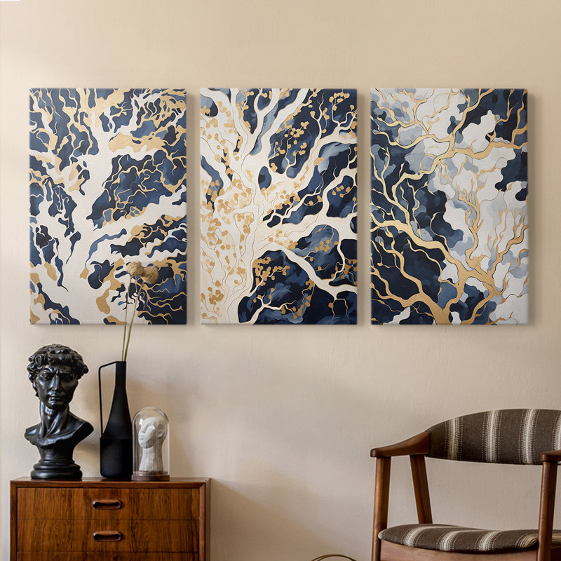Lanscape Study Series LVI - Ensemble de toiles tendues avec châssis Premium - Prêt à être accroché