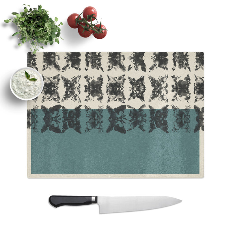 Block Print No.3 Chopping Board, 0.4cm H x 20cm W x 28.5cm L