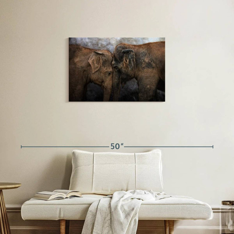 «Brampt Elephant Young Love», H 20 po x l 30 po