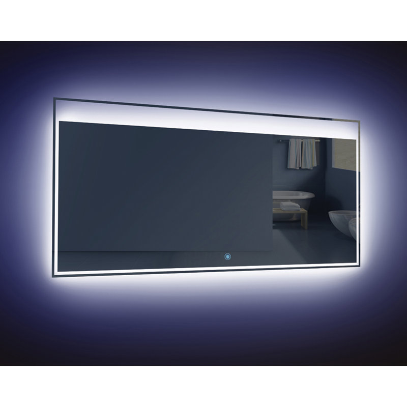 Ritchie Flat Wall Mirror, 23.62" H x 55.12" W