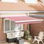 Brayden Studio Fabric Cover Retractable Door / Window Awning-1014054509-1014054519