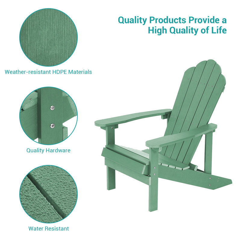 Chaise Adirondack Yonds Hips, Vert foncé