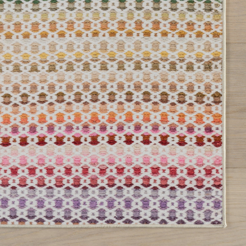 Poppy Machine Washable Rug, Rectangle 7'6" x 9'6"