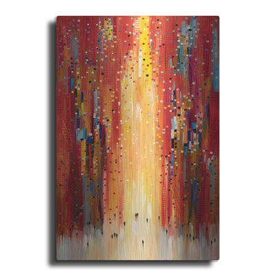 Red Barrel Studio® 'Red Sky' by Ekaterina Ermilkina, Metal Wall Art