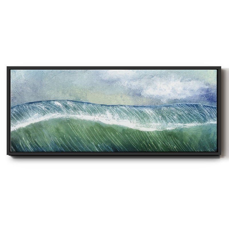 Crashing Wave I - toile encadrée, H 20 po x l 50 po