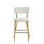 Ensemble de 2 tabourets de bar rembourrés en tissu Modern Teddy-838444210-838444212