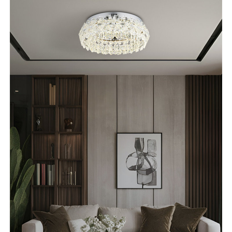 Crystal LED Flush Mount