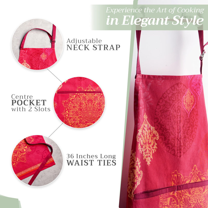 Tablier 100% coton Maison d 'Hermine pour femme avec poche Kitchen Chef