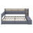 Modern Upholstered Daybed Featuring Storage Footstool, Shelves, 2 Drawers, USB Charging Station and LED Lights-2029470188