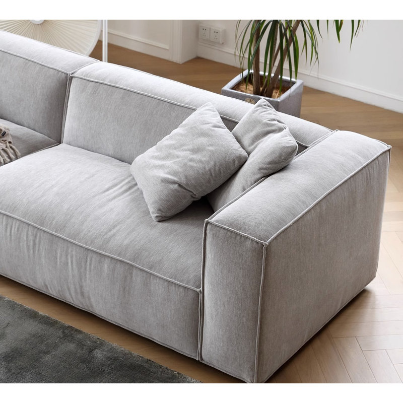 Canapé moderne simple, H 26,37 po x l 82,67 po x P 37,79 po