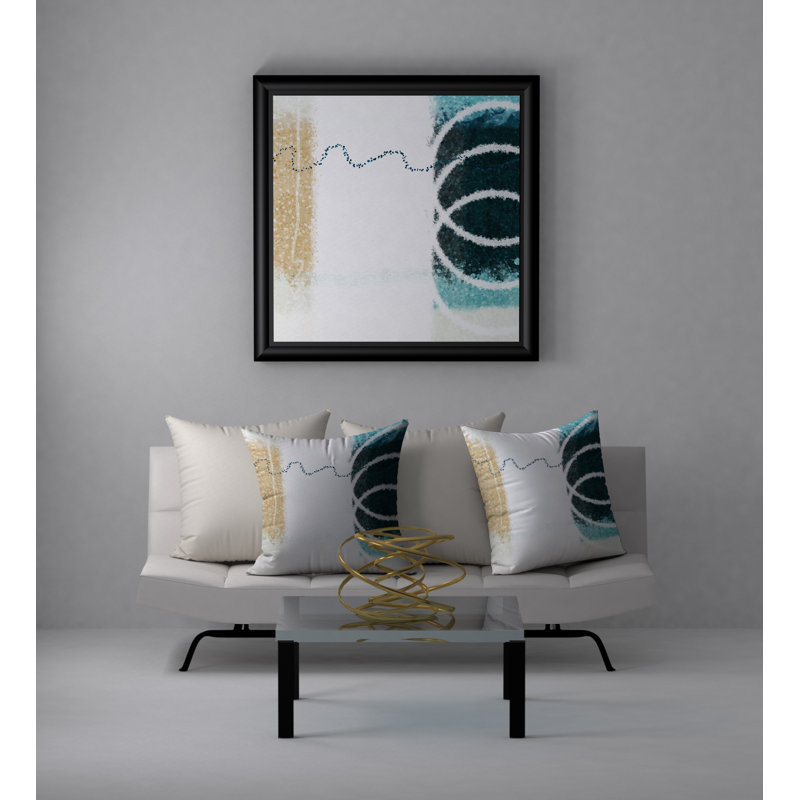 Coussin décoratif carrée en forme de Fizz, 20 po x 20 po