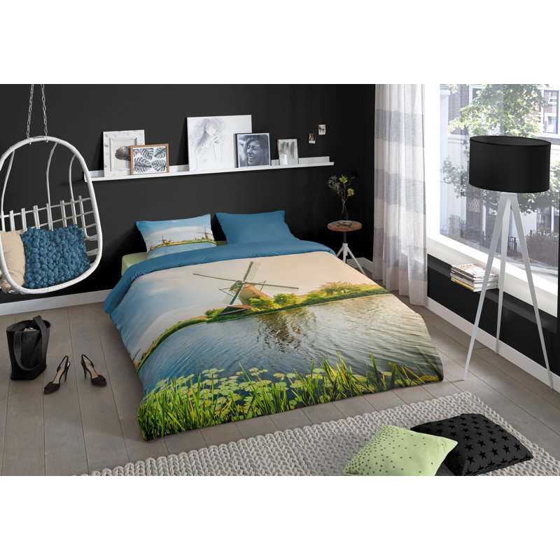 No Pattern Duvet Cover Set with Pillowcases