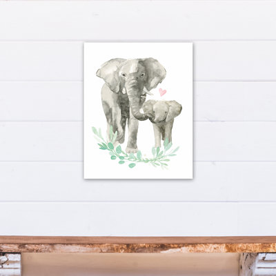 Art sur toile éléphant love Miral
