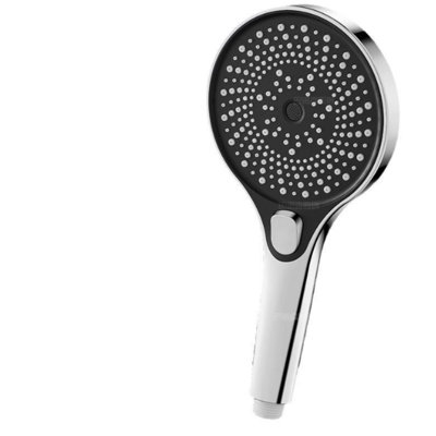 Pomme de douche pressurisée à usage domestique avec grand panneau et grand débit d'eau, offrant une pression d'eau puissante mais indolore pour une expérience de douche considérablement améliorée.