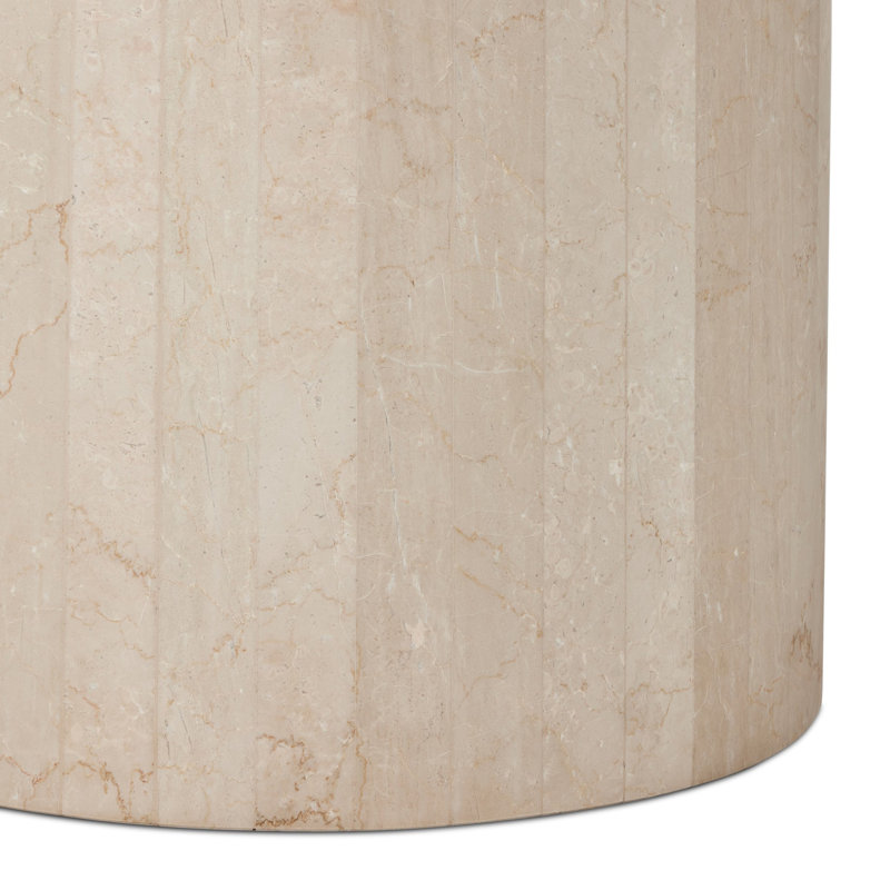 Rond Brigitta Darrell 48 po, Beige, H 30 po x L 48 po x l 48 po