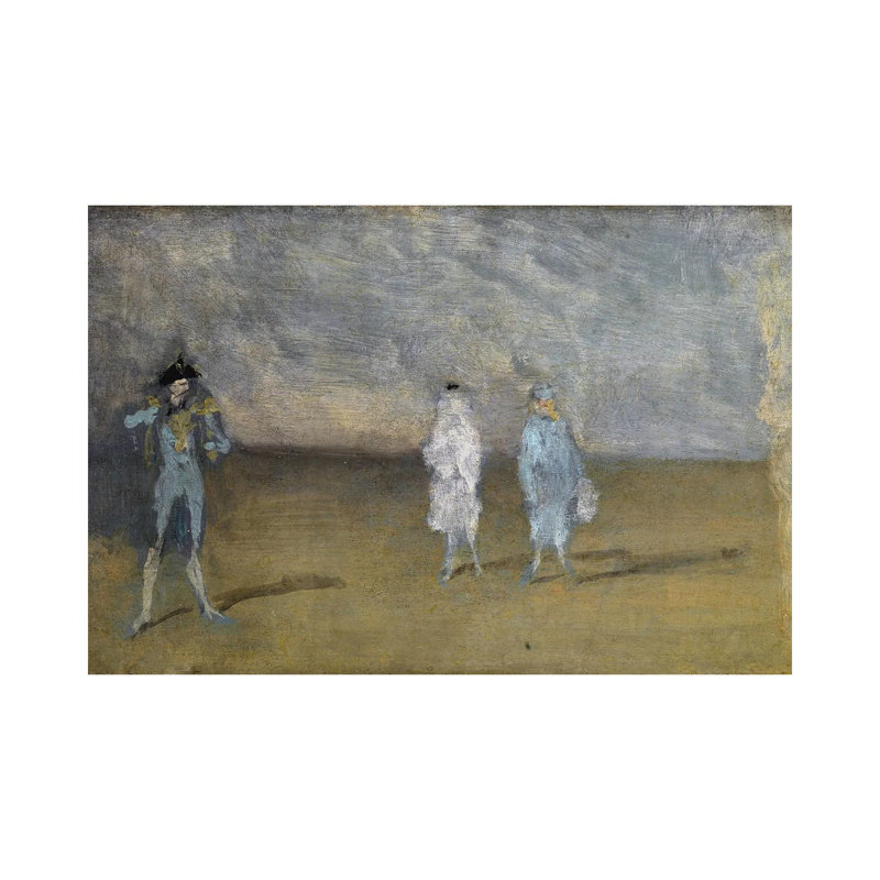 «Harmony in Blue The Duet», reproduction d'art sur toile tendue, 12 po x 18 po, Toile tendue avec châssis, Sans cadre