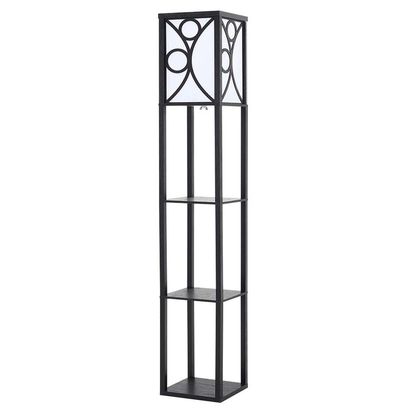 Millendon 160cm Column Floor Lamp, Black