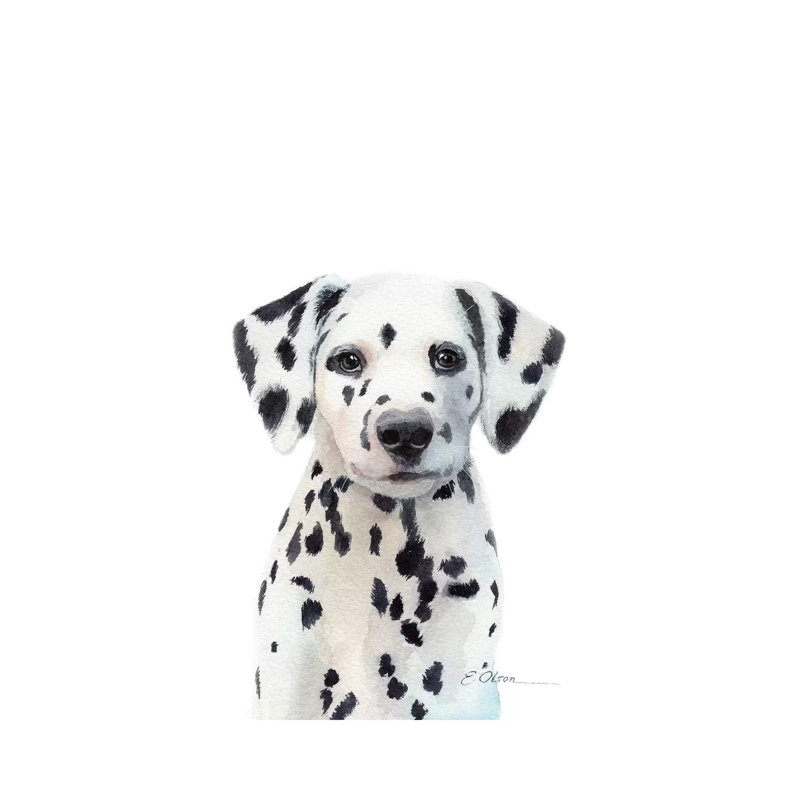 Dalmatian Puppy by Watercolor Luv - Wrapped Canvas Painting, 66.04 cm H x 45.72 cm W