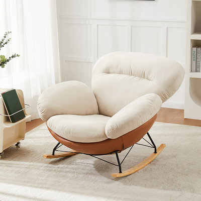 Fashion home casual eggshell lazy rocking chair