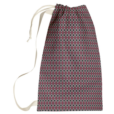 Sac à linge à motif géométrique