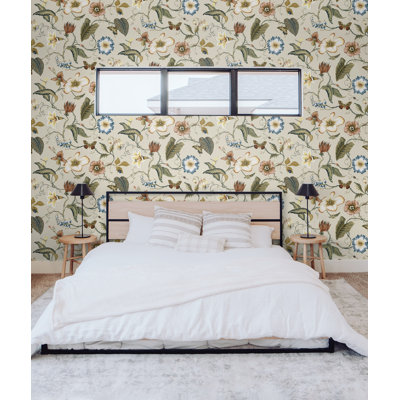 Summer Garden Floral Peel And Stick Wallpaper