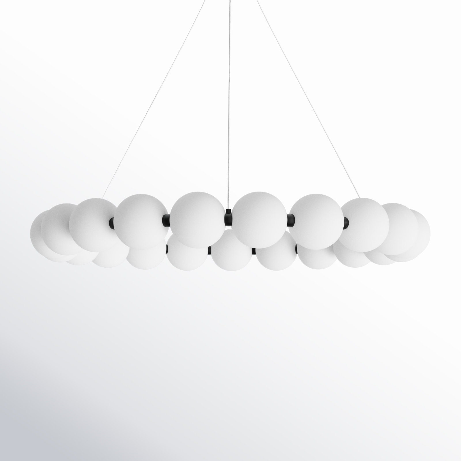 Minza Acrylic Dimmable LED Wagon Wheel Chandelier, Black, 103" H x 33" W x 33" D