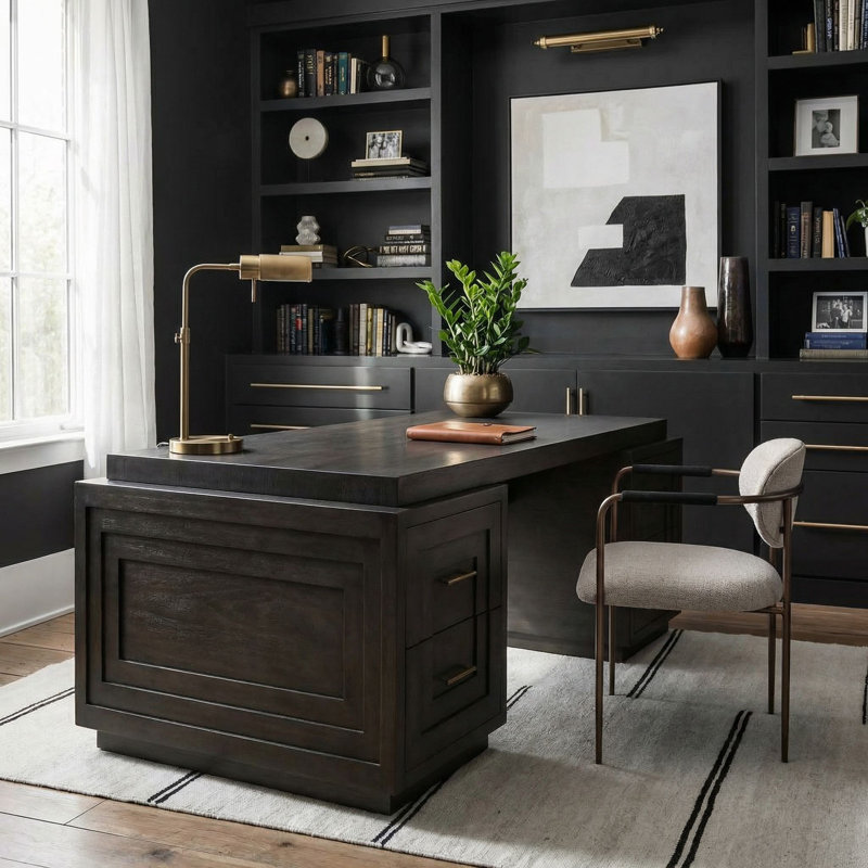 Mentor Solid Wood Writing Desk