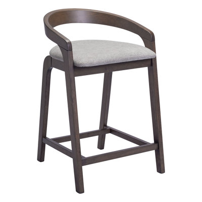 Troy Counter Stool Dove Gray & Espresso
