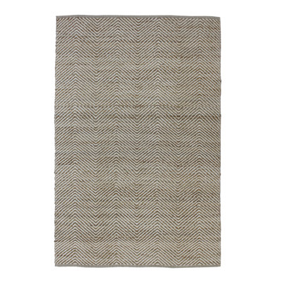 Chevron Area Rug in Brown/Ivory