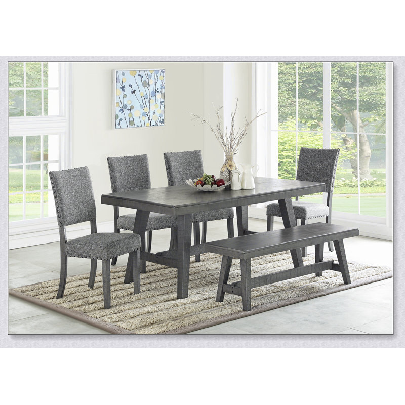 Sturdy Wood Dining Bench, Simple design, comfortable and durable, multi-functional bench