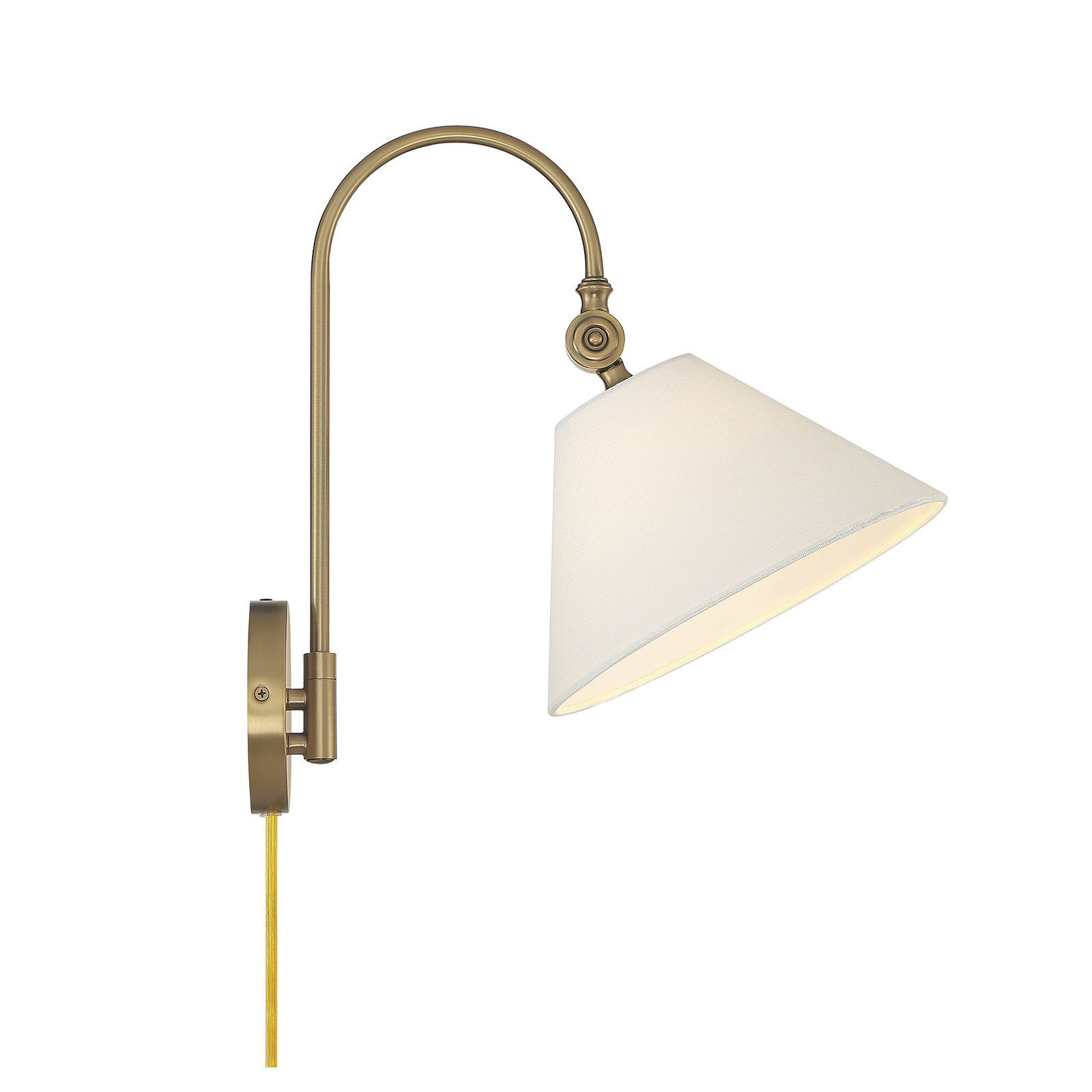 Teviston Single Light Armed Sconce, Brass