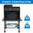 2-Tier Mobile Printer With Wheels, Storage Rack For Office And Home Use