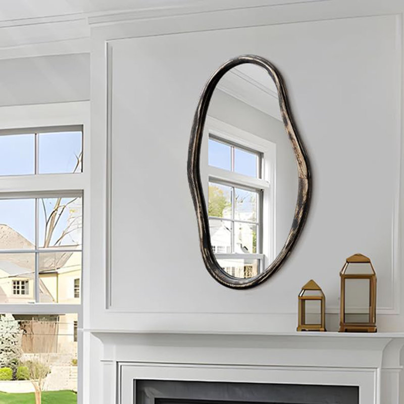 Irregular Mirror, Dark Brown