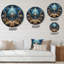 Horloge murale paysage abstrait-138953180