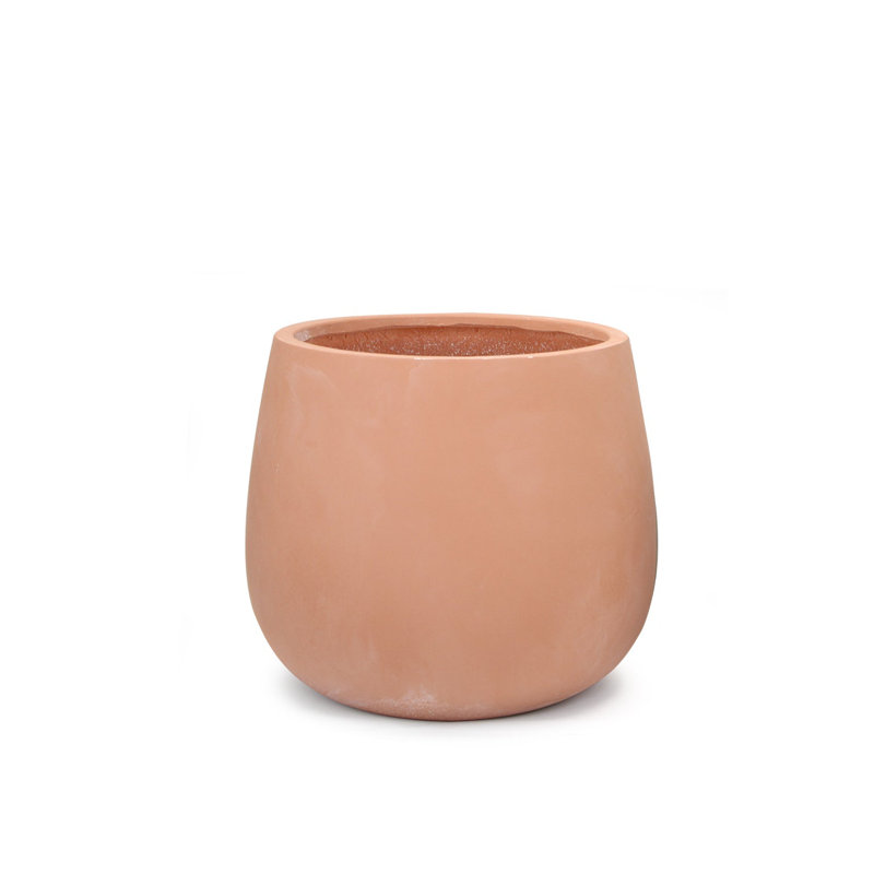 FibraLuxe Floor Planters, Terracota, 12.5" H x 13.75" W x 13.75" D
