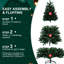 Arbre de Noël 7,5 pi, arbre artificiel à charnière de 1200 pointes avec fil mémoire, double et pour décoration intérieure-672040891