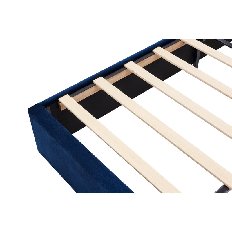 Cadre de lit, lit plateforme avec lattes en bois, Grand lit
