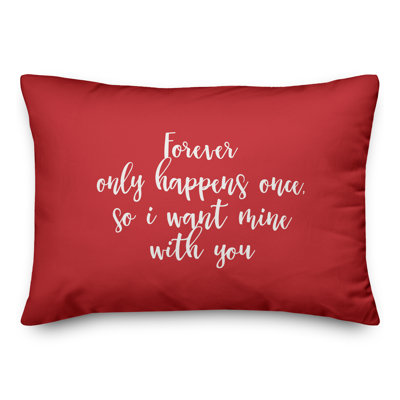 Coussin Forever Only Happens Once