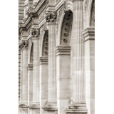 Columns In Paris Print by Sofia Fox