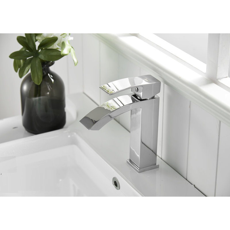 Robinet de salle de bain à un trou, Chrome