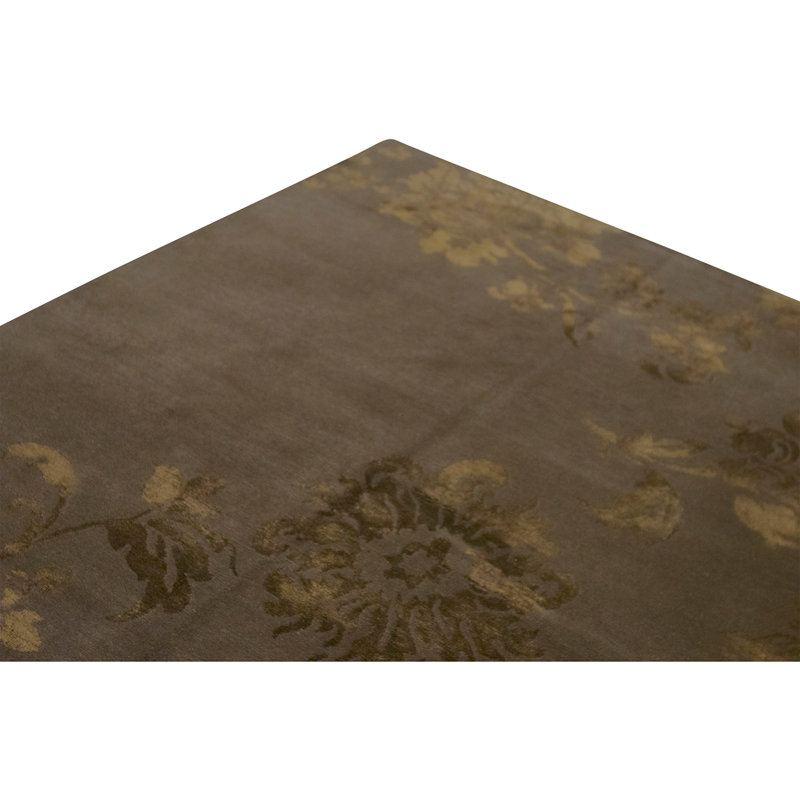 Hand Knotted Area Rug in Walnut