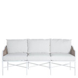 Havana Euro Sofa In Bali Pearl Fabric With Welt