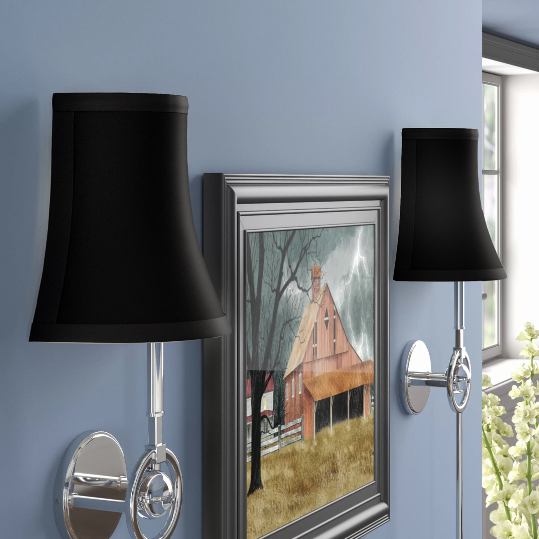 5" H Silk/Shantung Bell Wall Sconce Shade ( Clip On ) (Set of 2) Winston Porter 