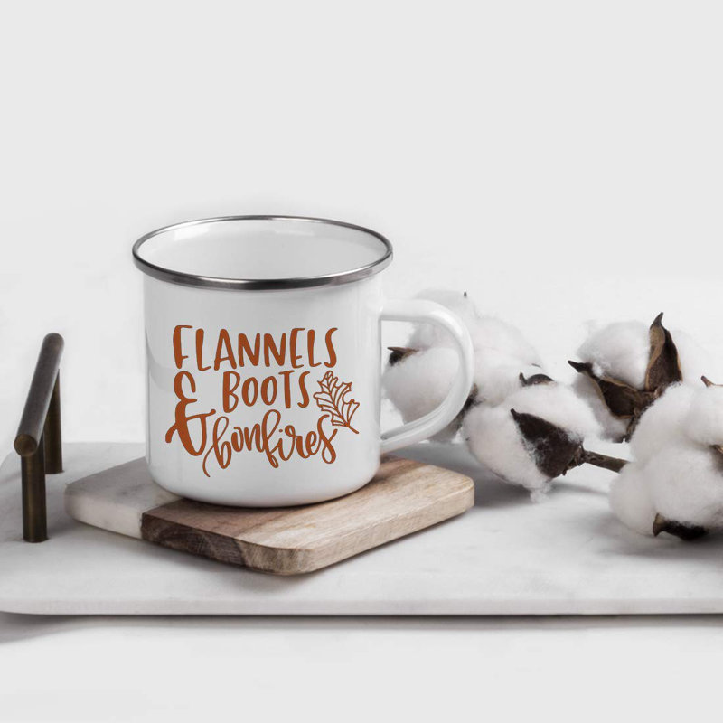 Grande tasse de camping à bottes & bonfiress flannels Paulina
