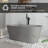 59'' Freestanding Soaking Terrazzo Bathtub With Center Drain-115317182