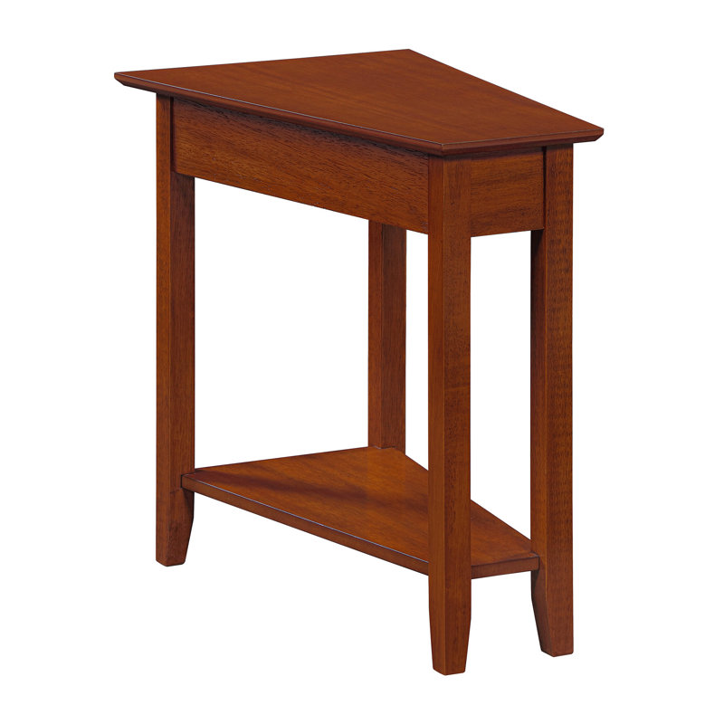 Table de bout haute 24 "avec tablette Carbin, Cerisier