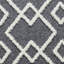 Tapis d'intérieur bleu en polyester tissé à la machine Eliot-929398322