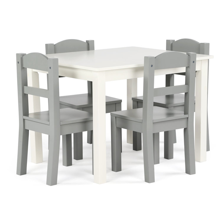 Kids 5 Piece Rectangular Play Or Activity Table and Chair Set