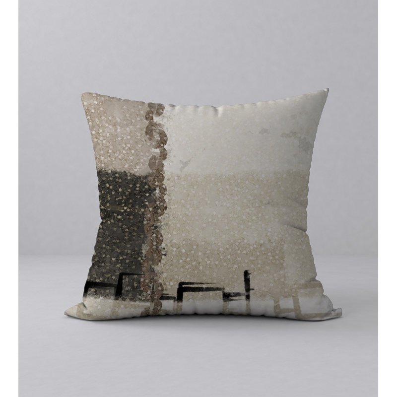 Abstract Throw Pillow, 20" H x 20" W