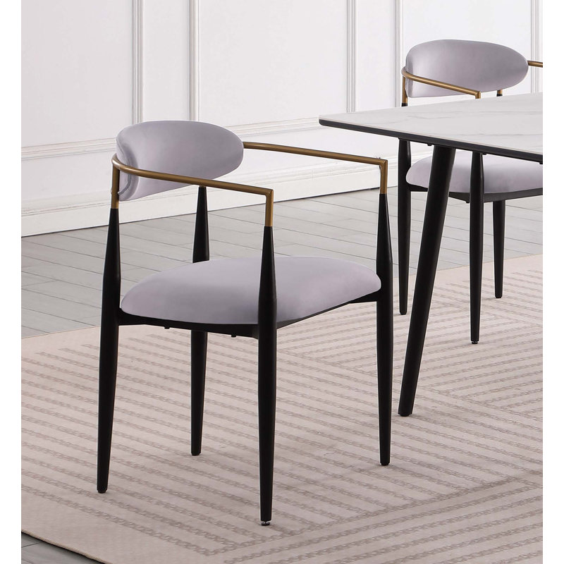 Ensemble de chaises d'appoint 2 pièces, Gris